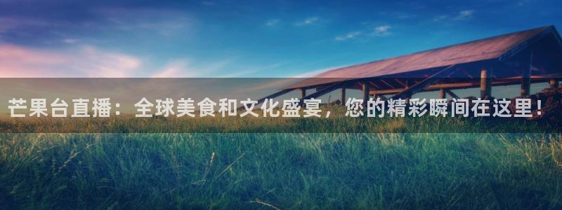 鲸鱼体育直播官网：芒果台直播：全球美食和文化盛宴，您的精彩瞬间在这里！
