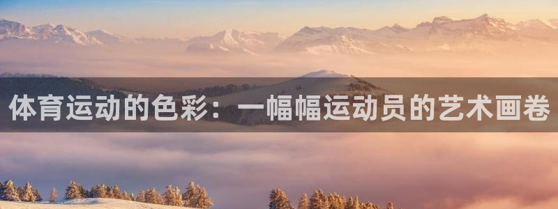 德国J9官方正版app集团：体育运动的色彩：一幅幅运动员的艺